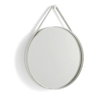 HAY Strap Mirror No. 2, &Oslash; 50 cm, hellgrau