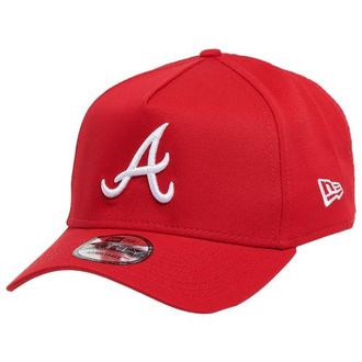 New Era Mens Braves 9Forty A Frame Cap - Red/White