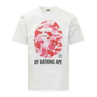 A Bathing Ape T-Shirts, male, White, Size: XL ABC Camo Tee
