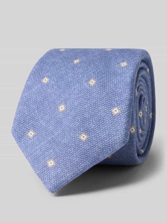 Gierremilano Seidenkrawatte aus reiner Seide mit Logo-Patch (7,5 cm) in Bleu, Gr&ouml;&szlig;e 1