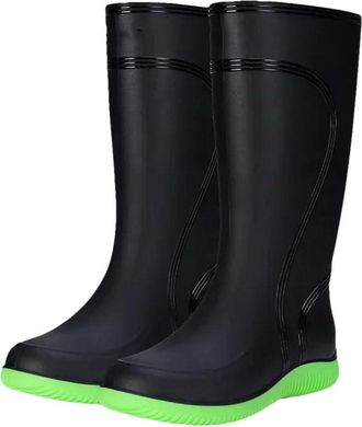 Generic Mens Rain Boots Long Tube Water Shoes Work Platform Cotton Outer Wear