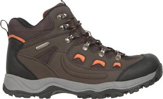 Mountain Warehouse Adventurer Mens Waterproof Boots - IsoDry Shoes with Synthetic Upper, Mesh Lining, Deep Lugs & EVA Cushioning - Spring Summer, Hiking & Outdoors Brown