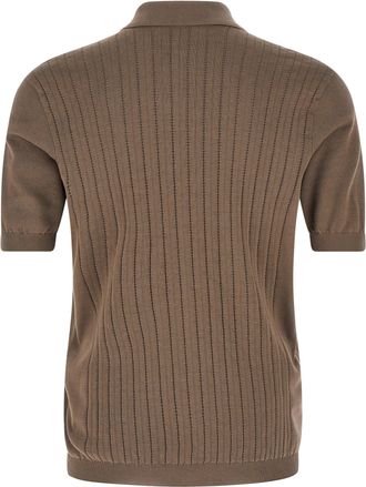 Brunello Cucinelli Mens Brown Cotton Blouse