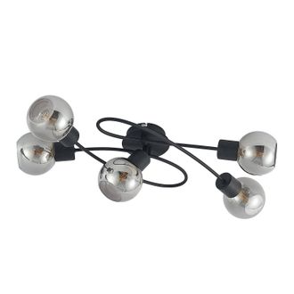 Lindby L&aacute;mpara De Techo elaina En Negro Metal - Lindby