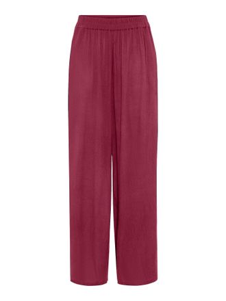 Lascana Schlupfhose LSCN BY LASCANA, Damen, Gr. 34, N-Gr, schwarz berry, Cr&ecirc;pe, Obermaterial: 100% Viskose, unifarben, figurumspielend lang, Hosen Schlupfhose