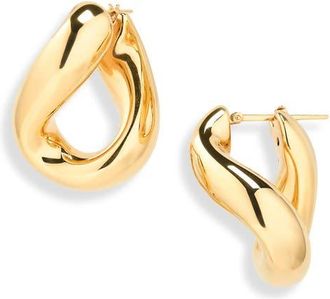 Bottega Veneta Prisma Chain Earrings in 8120 Yellow Gold at Nordstrom