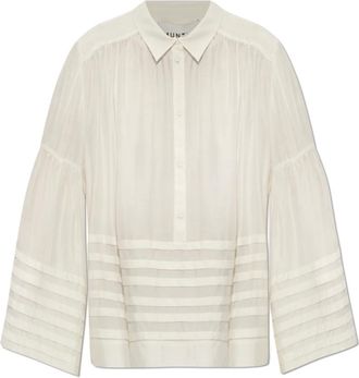 Munthe Overhemden, Dames, Beige, S, Rosalin Shirt