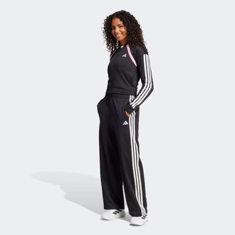 adidas Trainingsanzug ADIDAS SPORTSWEAR W TEAMSPORT TS, Damen, Gr. XXL, schwarz, Obermaterial: 53% Baumwolle, 47% Polyester, Sportanz&uuml;ge Trainingsanzug, Jack