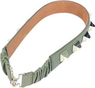 Fendi Pre-owned Leather belts - Dames - Vintage Accessoires - Groen - ONE Size - Leer - Vintage