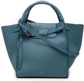 Celine Pre-owned The Big Bag - Dames - Vintage Handtas - Blauw - ONE Size - Leer - Vintage