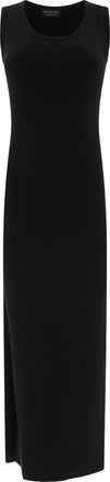 Balenciaga Womens Ribbed Jersey Sleeveless Dress - Black viscose - Size EU 38 (Womens)