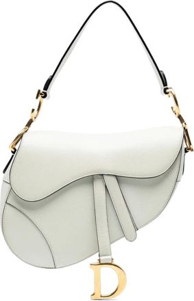 Dior 2018 Grained Calfskin Saddle Bag shoulder bag - Wit