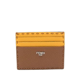 Fendi Stitched Bicolour Cardholder