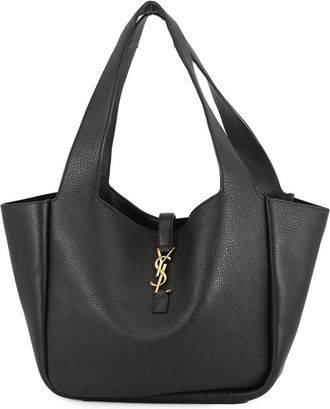 Saint Laurent Black Leather Handbag Tote Bag (Pre-Owned)