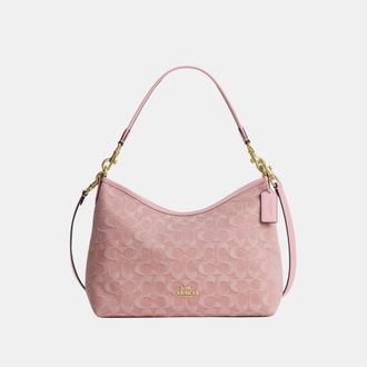 Coach Womens Laurel Shoulder Bag In Signature Denim - Pink - One Size