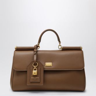 Dolce & Gabbana My Sicily top handle bag in caramel leather
