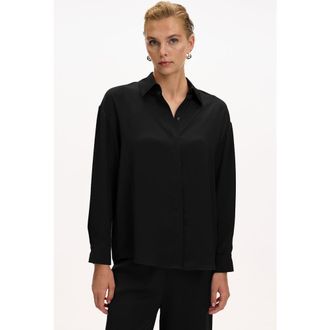 Exquise Alexander Long Sleeve Shirt in Black at Nordstrom, Size X-Large