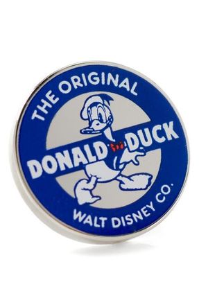 Cufflinks Inc. Original Donald Duck Lapel Pin in Silver at Nordstrom