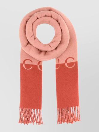 Gucci two-tone cashmere blend scarf