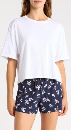 Abound Cotton Blend Sleep T-Shirt in White at Nordstrom Rack, Size X-Large