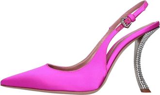 Gedebe Gedebe, Schoenen, Dames, Roze, 41 EU, Satijn, Paris Slingback Pumps