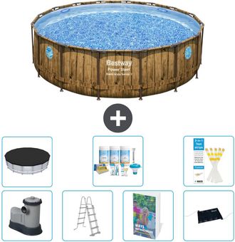 Bestway Piscina Bestway Power Steel Redonda - 488x122 Cm - 8-piezas S632
