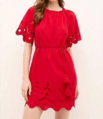 Marie Oliver Tegan Dress In Fresno Eyelet