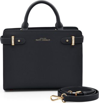 Ateliers Saint Germain Womens Handbag Massy - Black Leather - One Size