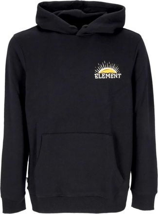 Element Zwarte Flint Hoodie met Aangepast Logo - Heren - Hoodies - Blauw - L - Katoen - Hoodies & sweatvesten