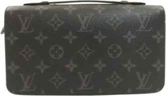 Louis Vuitton Pre-owned Wallets, male, Black, Size: ONE SIZE Pre-owned Monogram Eclipse Long Wallet (Bi-fold)