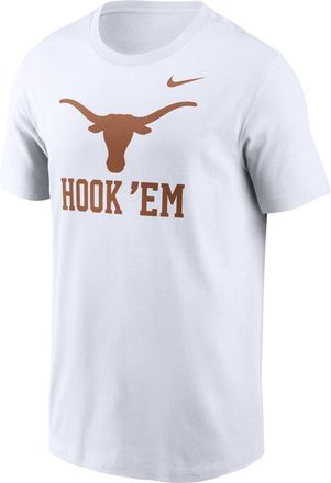 Nike Texas Primetime Logo Mantra Nike Mens College T-Shirt in White | N19910ATXE-TZL