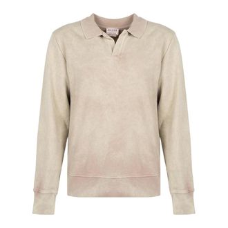 Guess Sweatshirt met polokraag - Heren - Sweatshirts & Hoodies - Beige - Maat: S Katoen