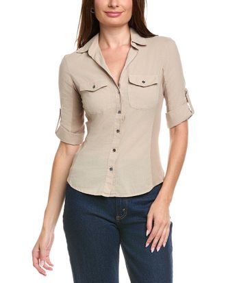 James Perse Contrast Panel Shirt