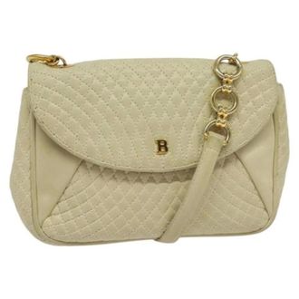 Bally Tweedehands leren schoudertassen - Dames - Pre-owned - Beige - Maat: ONE Size Leer