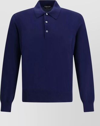 Tom Ford cotton long-sleeve polo shirt