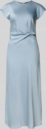 Swing Cocktailkleid mit Drapierungen in Bleu, Gr&ouml;&szlig;e 34