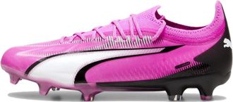 Puma Ultra Ultimate FG Cleats Pink White Black 107744-01