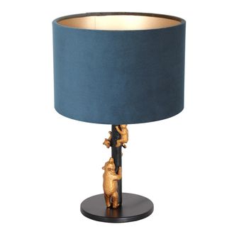 Steinhauer Anne Lighting - L&aacute;mpara De Mesa - Animaux - Negro - Metal Velours