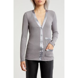 Area Stars Bria Knit Button Front Cardigan in Grey at Nordstrom Rack, Size X-Large