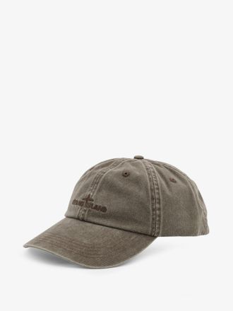 Stone Island Mens Hat Cotton Grey