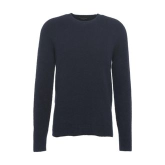 Roberto Collina Round-neck Knitwear, male, Blue, XL, Classic Knitwear in Blue