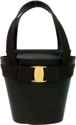 Ferragamo Pre-owned Bucket Bag - Dames - Vintage Tas - Bruin - ONE Size - Leer - Vintage