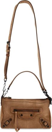 Balenciaga Le City Moto Mini - Dames - Tassen - Bruin - Maat: ONE Size Zijde