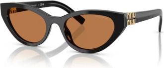Miu Miu Sunglasses, unisex, Black, Size: ONE SIZE Stylish A04S Fashion Accessory
