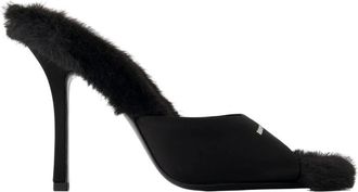 Alexander Wang Cher 105Mm Mule - - Shoes - Donna - Nero - 38 EU