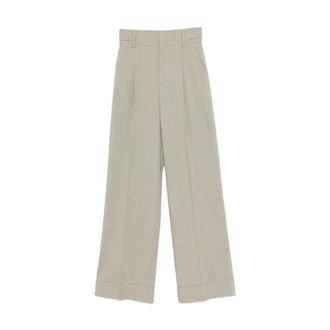 Alberta Ferretti Alberta Ferretti, Wide Trousers, female, Gray, Size: S Wide Trousers