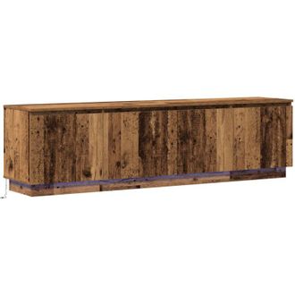 vidaXL Vidaxl - Mueble De Tv Con Led Madera Vieja 180 X 38 X 49 Cm