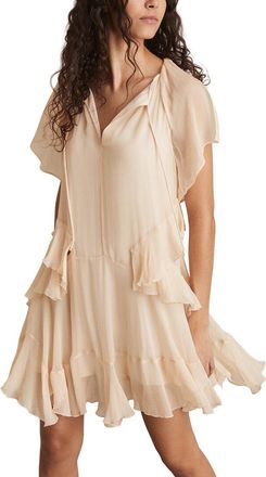 Reiss Lexie Short Ruffle Flippy Dress