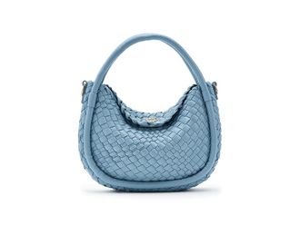 Dune London Dinideliberate Cross Body Womens Handbags Pale Blue, Leather