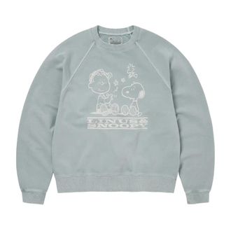 Thisisneverthat Heren, Sweatshirts & Hoodies, Blauw, Maat: XL Katoen